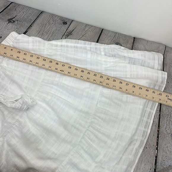Altar’d State White Ruffled Strap Tired Dress cotton size Large - Picture 10 of 10